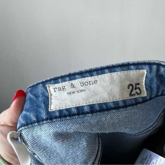 Rag & Bone Nina High-Rise Ankle Cigarette Jeans in Poppy Wash 25" - Picture 4 of 6